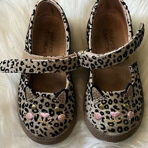 Harper Kids Dress Shoes with Leopard and Pink Accents